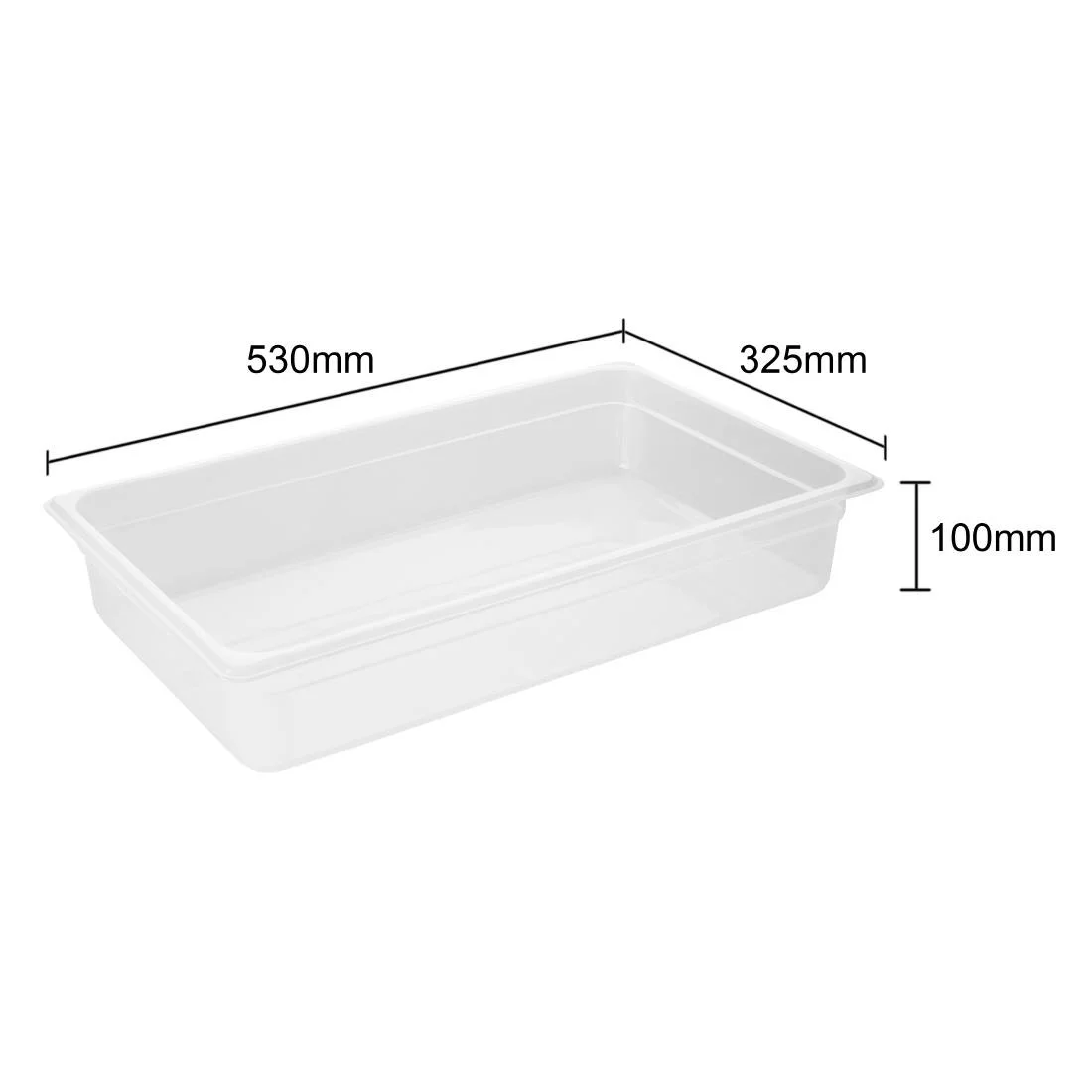 Nisbets Essentials Polypropylene 1/1 Gastronorm 100mm - Image 2