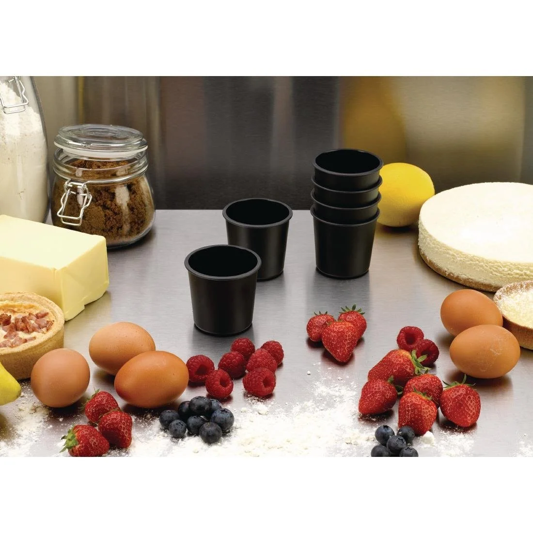 Matfer Bourgeat Exoglass Dariole Mould 60mm (6 Pack) - Image 4