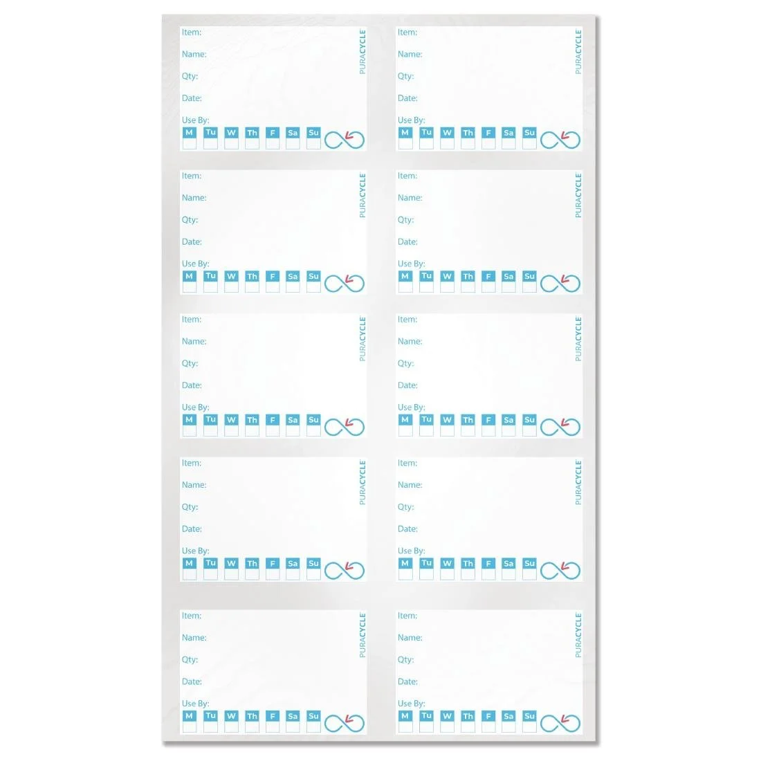 Puracycle Reusable Day Labels (50 Pack) - Image 3