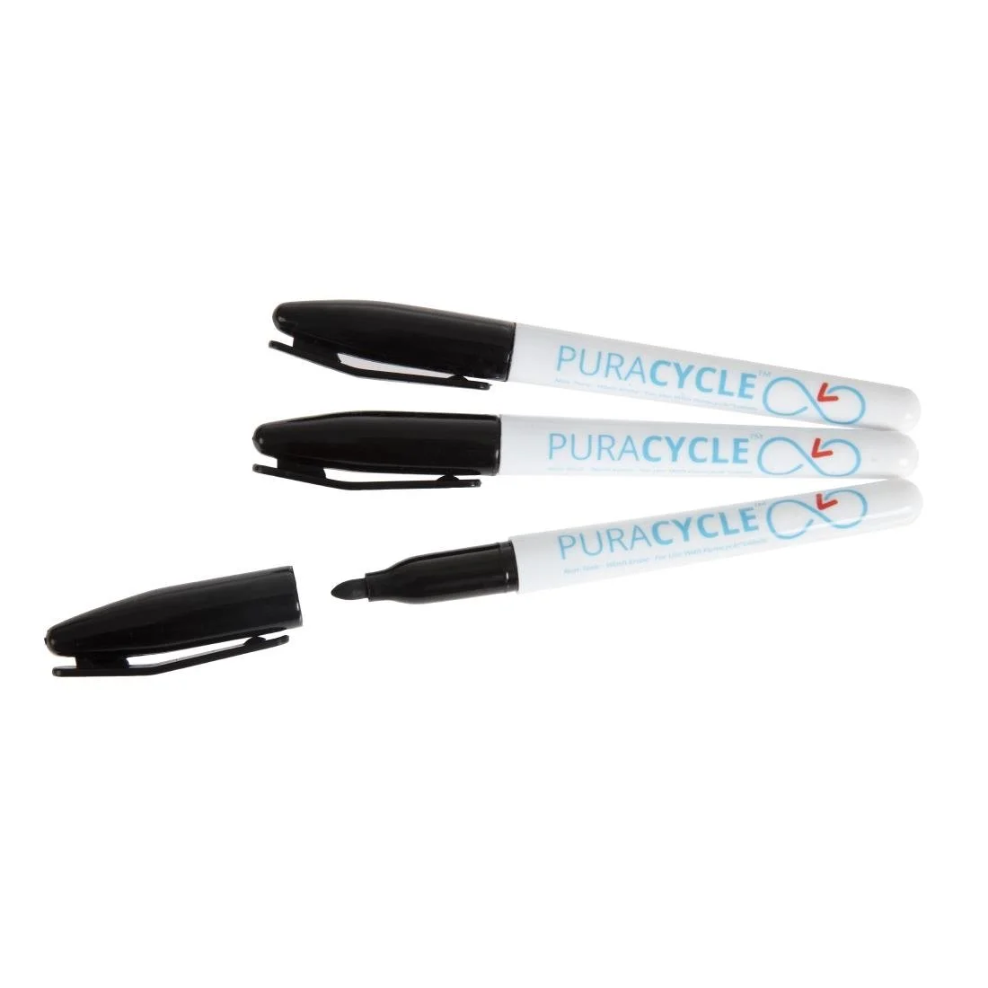 Puracycle Non-Toxic Marker Pens Black 3 Pack - Image 3