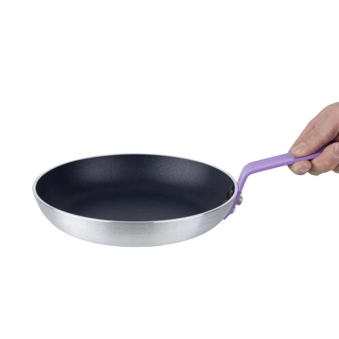 Hygiplas Aluminium Non-Stick Teflon Platinum Plus Frying Pan Purple 24cm - Image 5