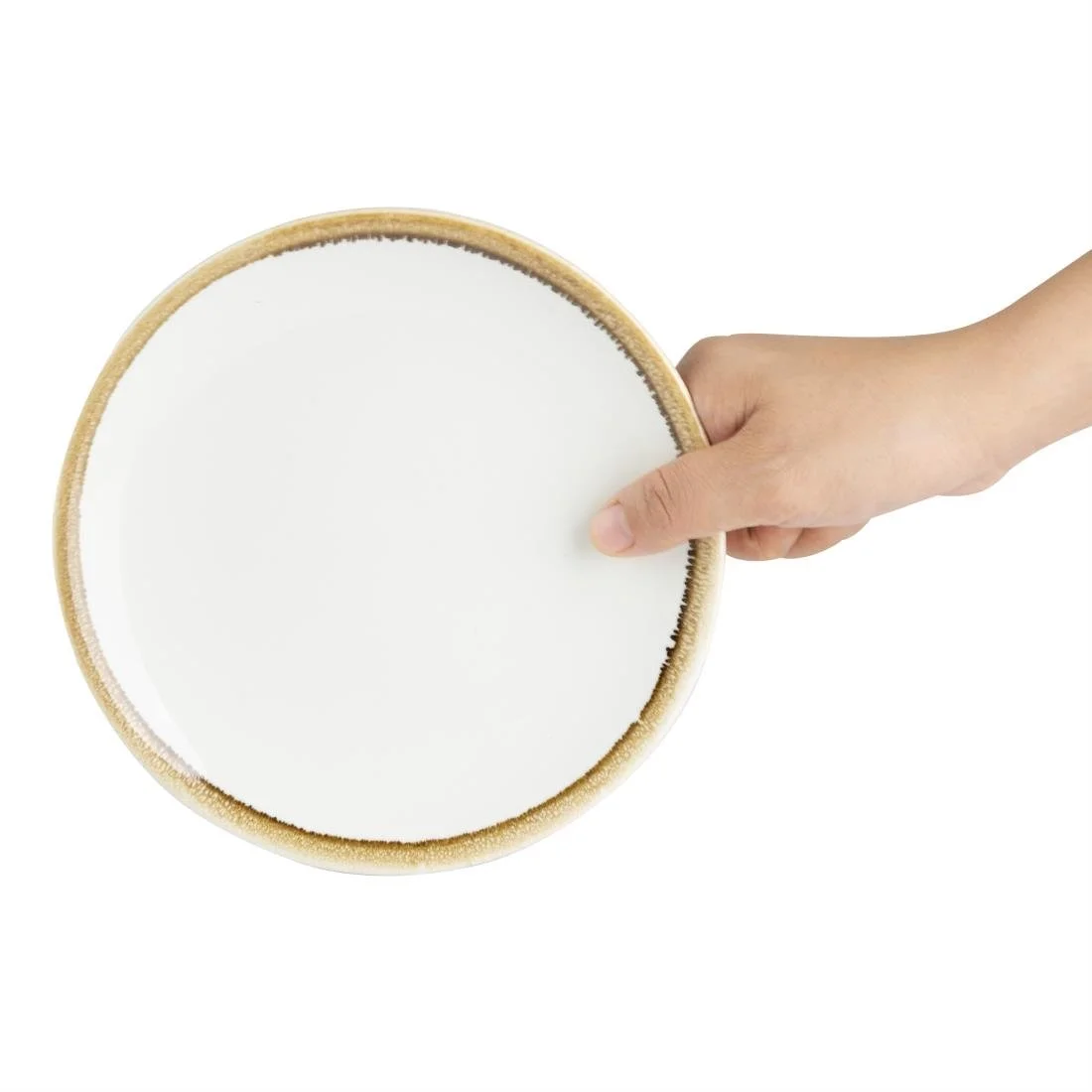 Olympia Kiln Round Coupe Plates Chalk 180mm (6 Pack) - Image 3