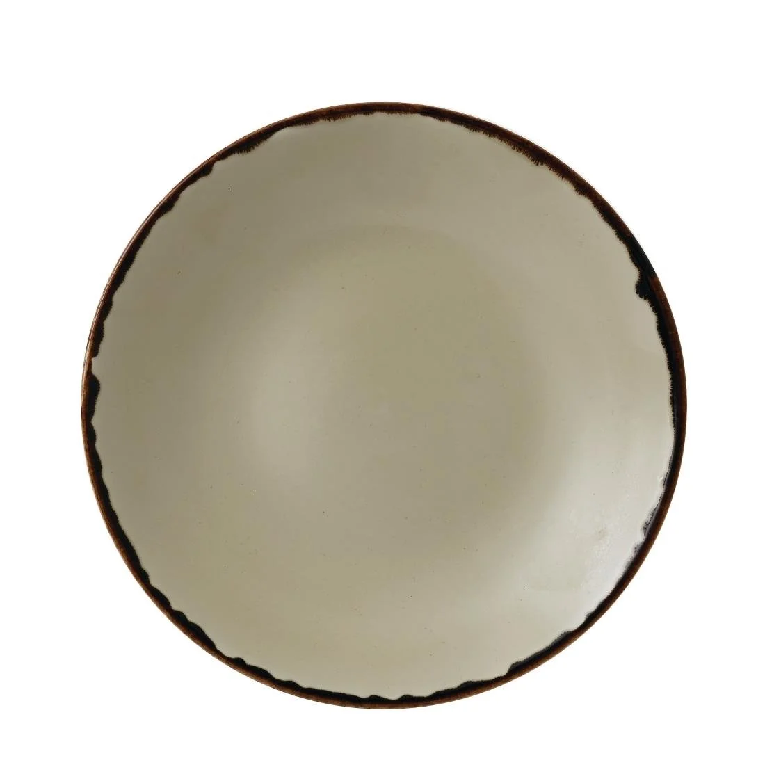 Dudson Harvest Deep Coupe Plates Linen 255mm (12 Pack) - Image 1