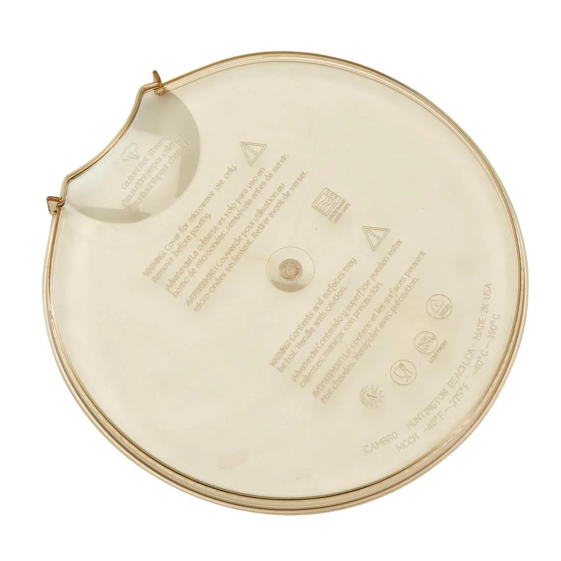 Cambro High Heat Measuring Jug Universal Lid - Image 1