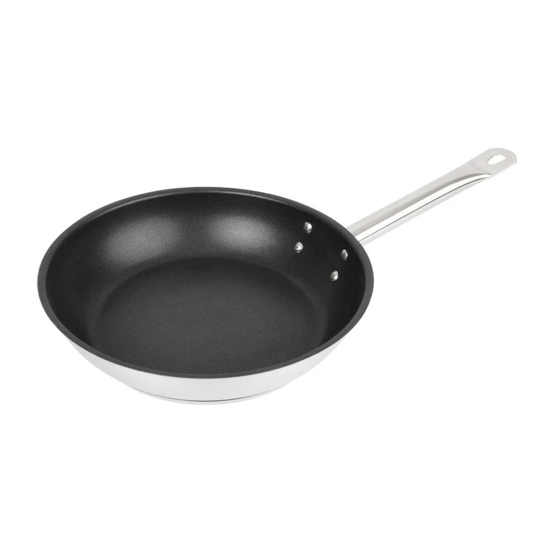 Vogue Stainless Steel Non-Stick Teflon Platinum Plus Frying Pan 24cm - Image 2