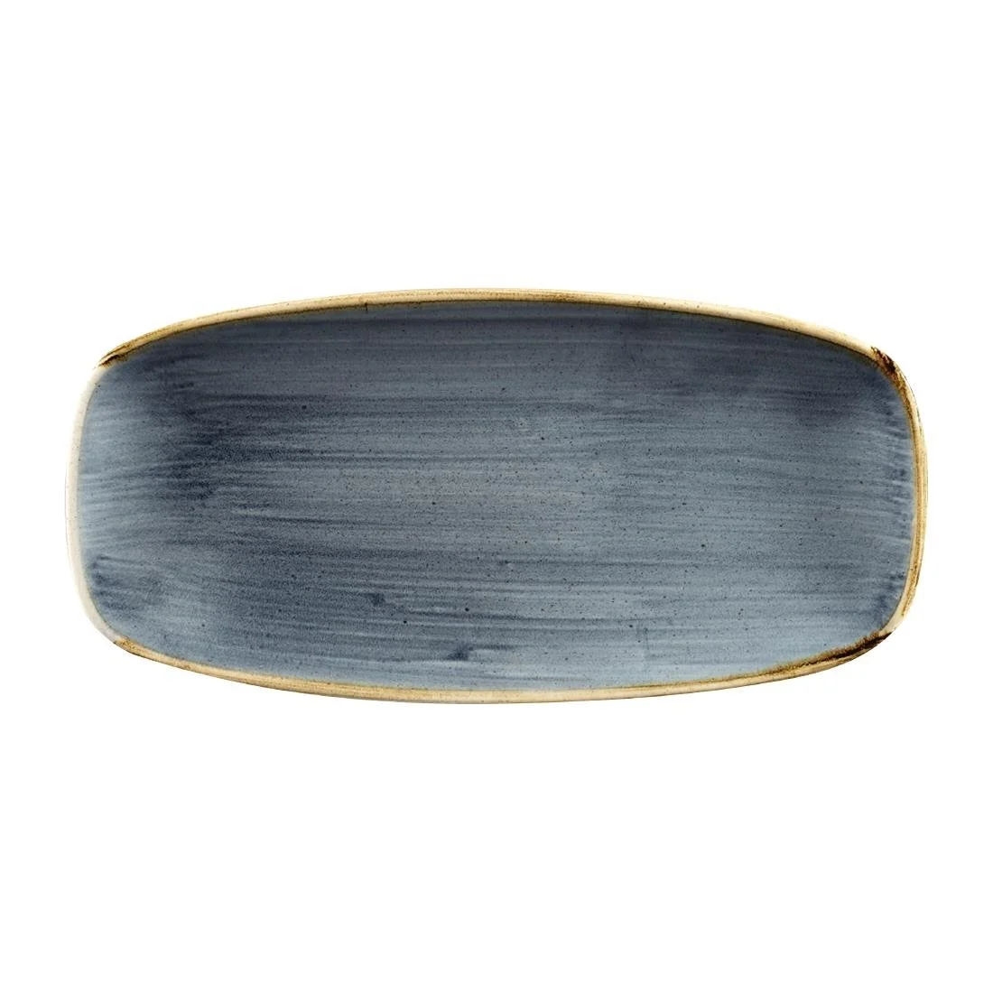 Churchill Stonecast No. 2 Oblong Chefs Plates 269 x 127mm Blueberry (12 Pack) - Image 1
