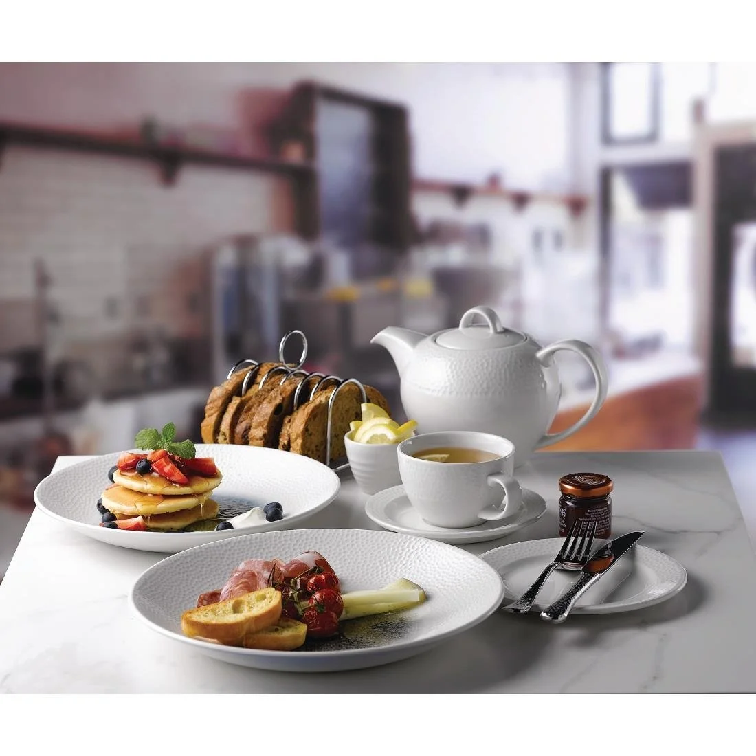 Churchill Isla Centre Print Deep Coupe Plates Topaz Blue 281mm (12 Pack) - Image 7