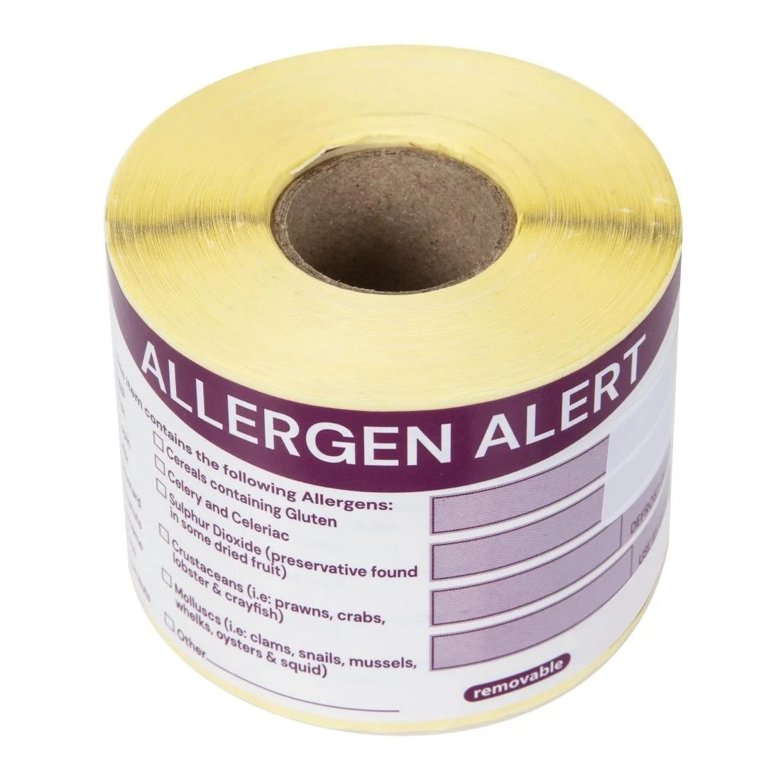 Hygiplas Removable Allergen Alert Food Labels (250 Pack) - Image 3