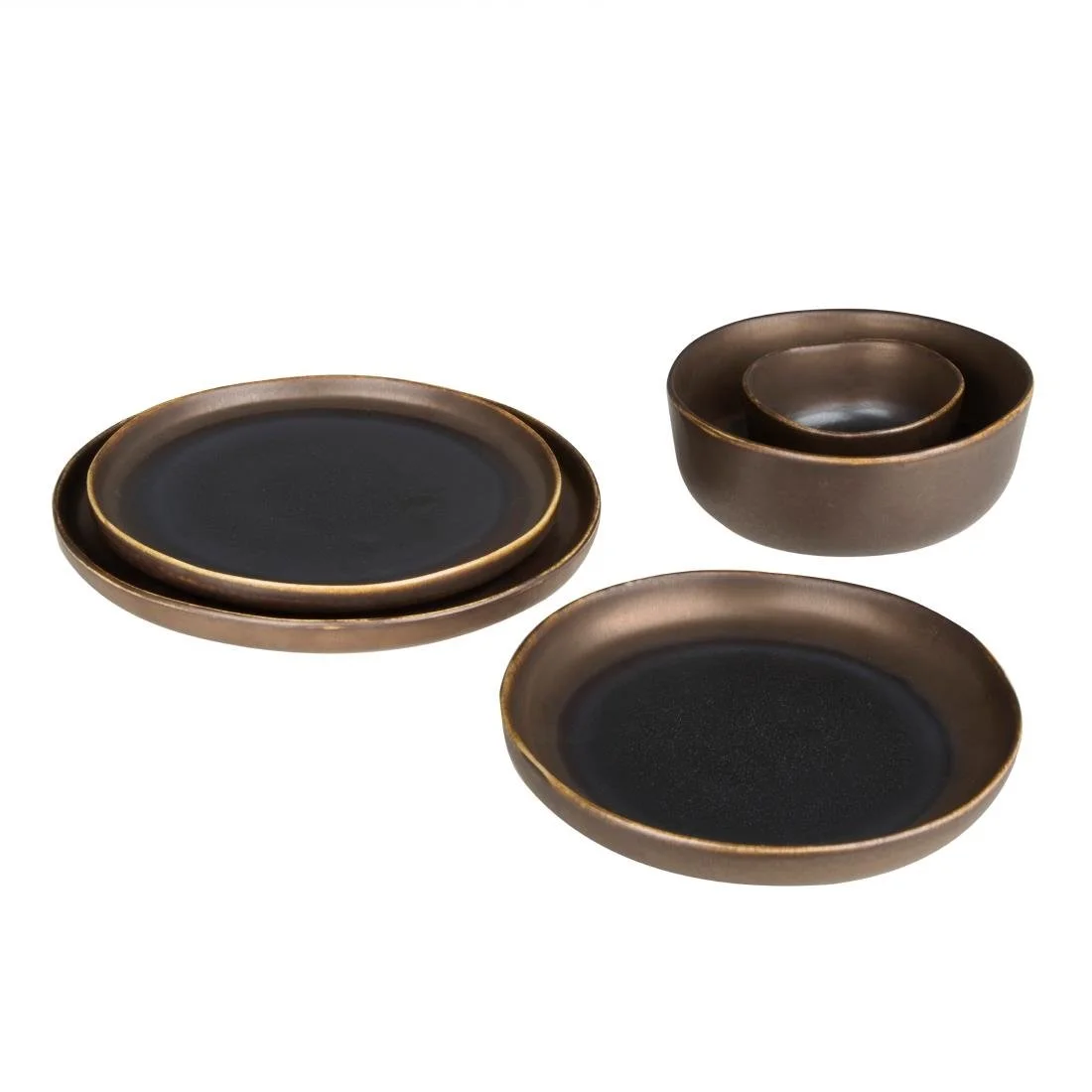 Olympia Ochre Flat Bowls 210mm (6 Pack) - Image 9