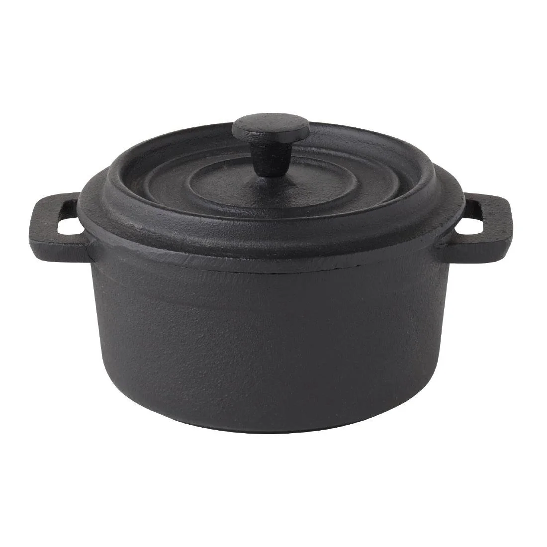 Utopia Pot Staub Round Black 100mm (6 Pack)