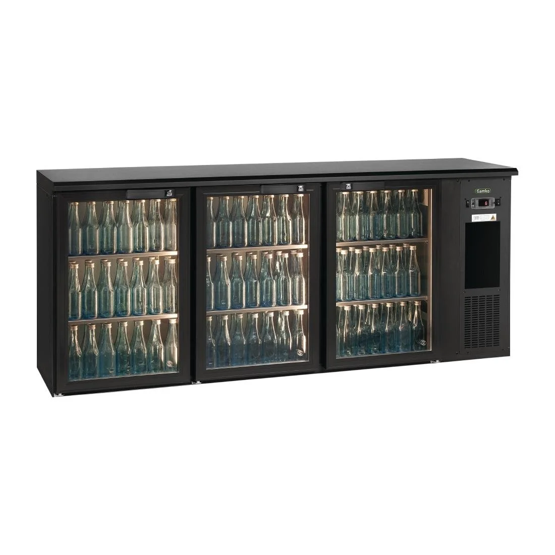 Gamko E3 Bottle Cooler 3 Hinged Glass Doors 537Ltr