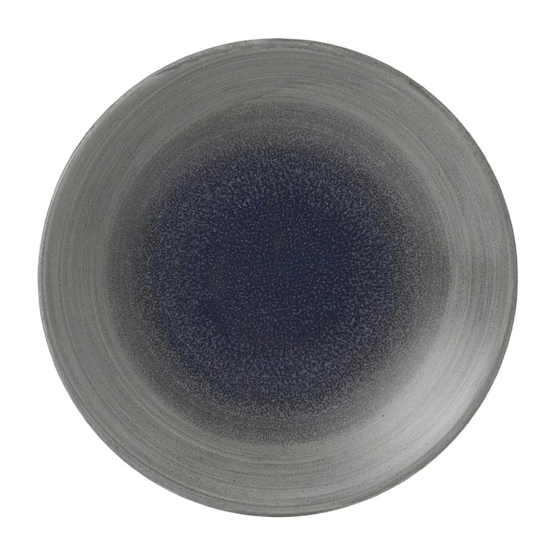 Churchill Stonecast Aqueous Deep Coupe Plates Grey 218mm (12 Pack) - Image 1