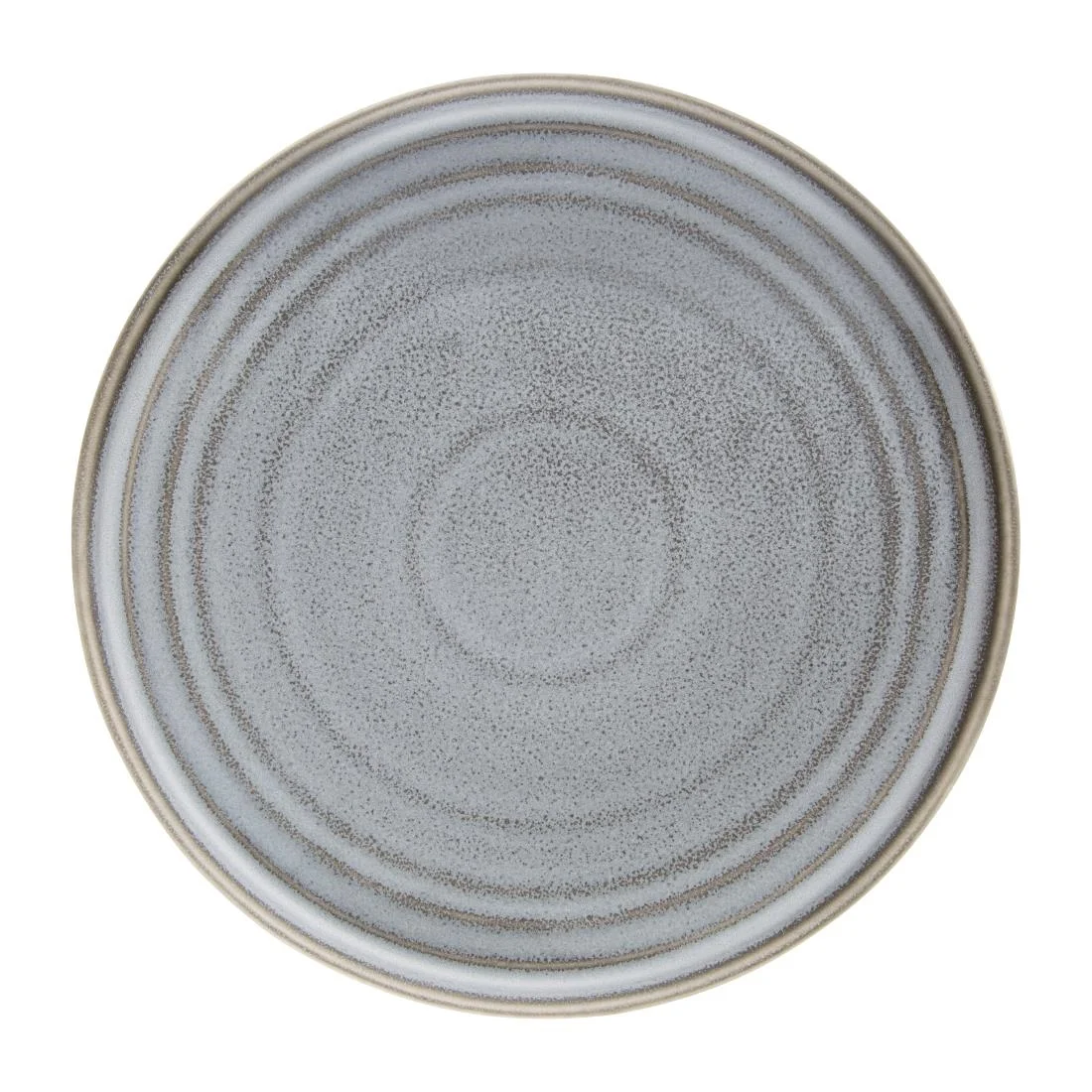 Olympia Cavolo Flat Round Plates Charcoal Dusk 270mm (4 Pack) - Image 1