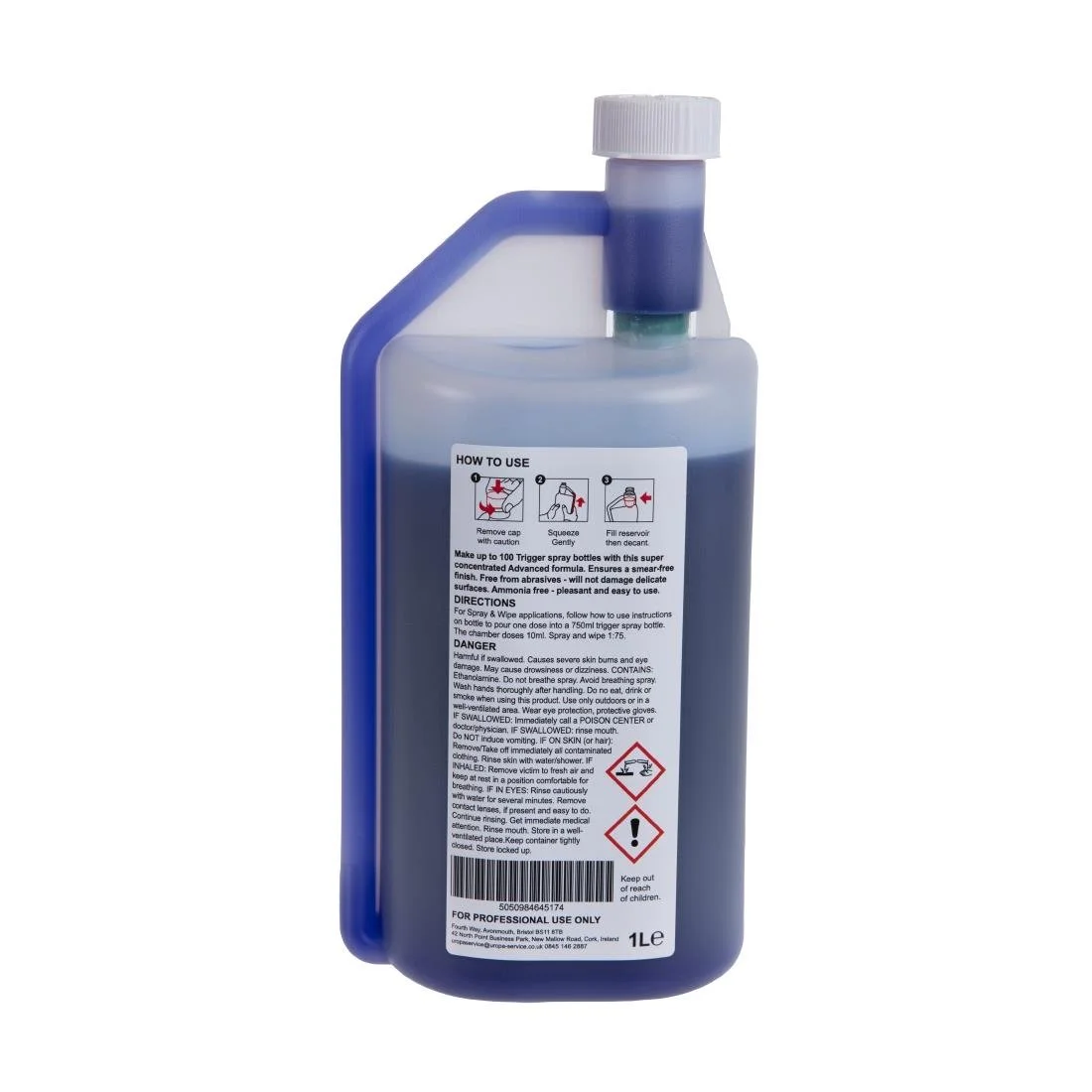 Jantex Glass and Stainless Steel Cleaner Super Concentrate 1Ltr - Image 3