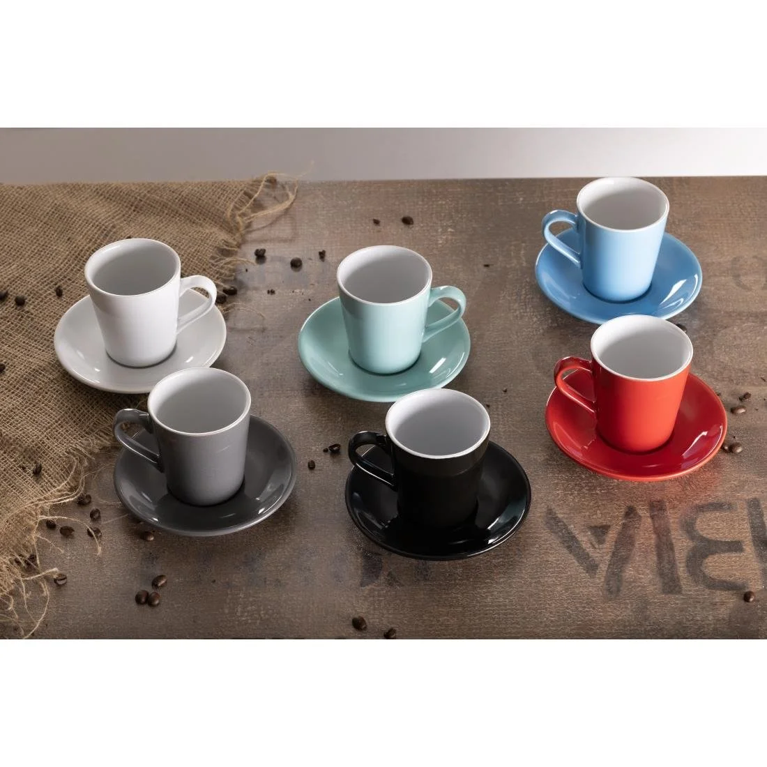 Olympia Cafe Flat White Cups Aqua 170ml (12 Pack) - Image 3