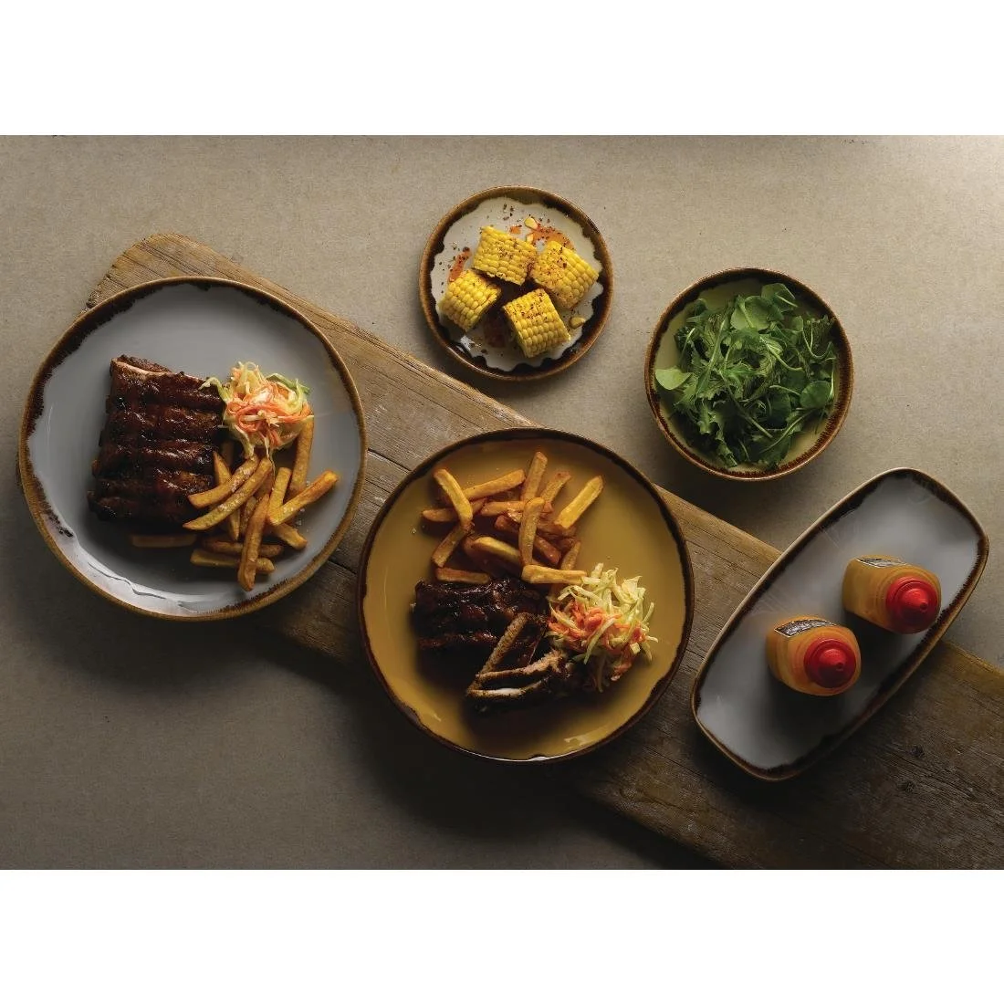 Dudson Harvest Coupe Plates Mustard 260mm (12 Pack) - Image 2