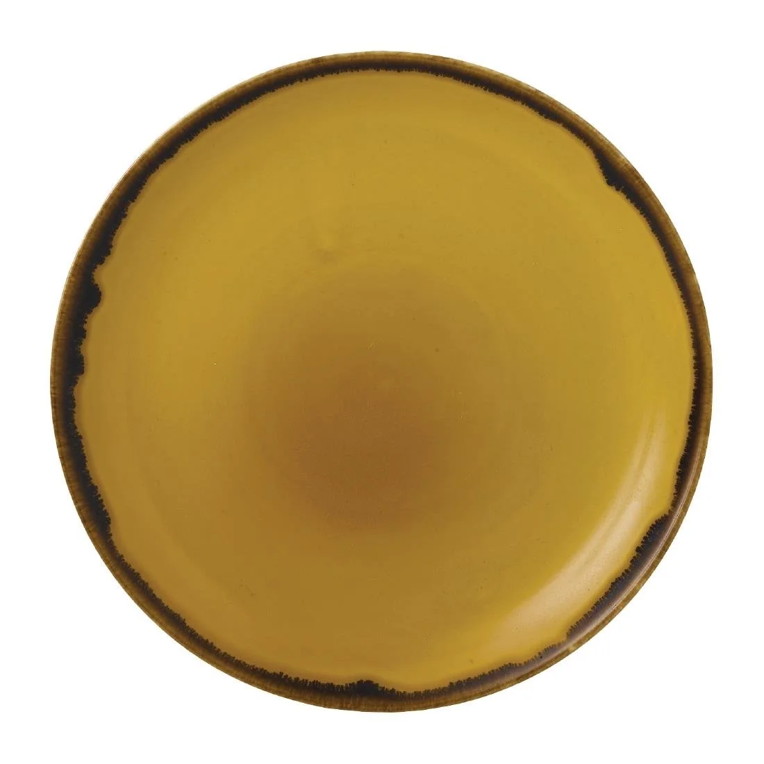 Dudson Harvest Coupe Plates Mustard 165mm (12 Pack) - Image 1