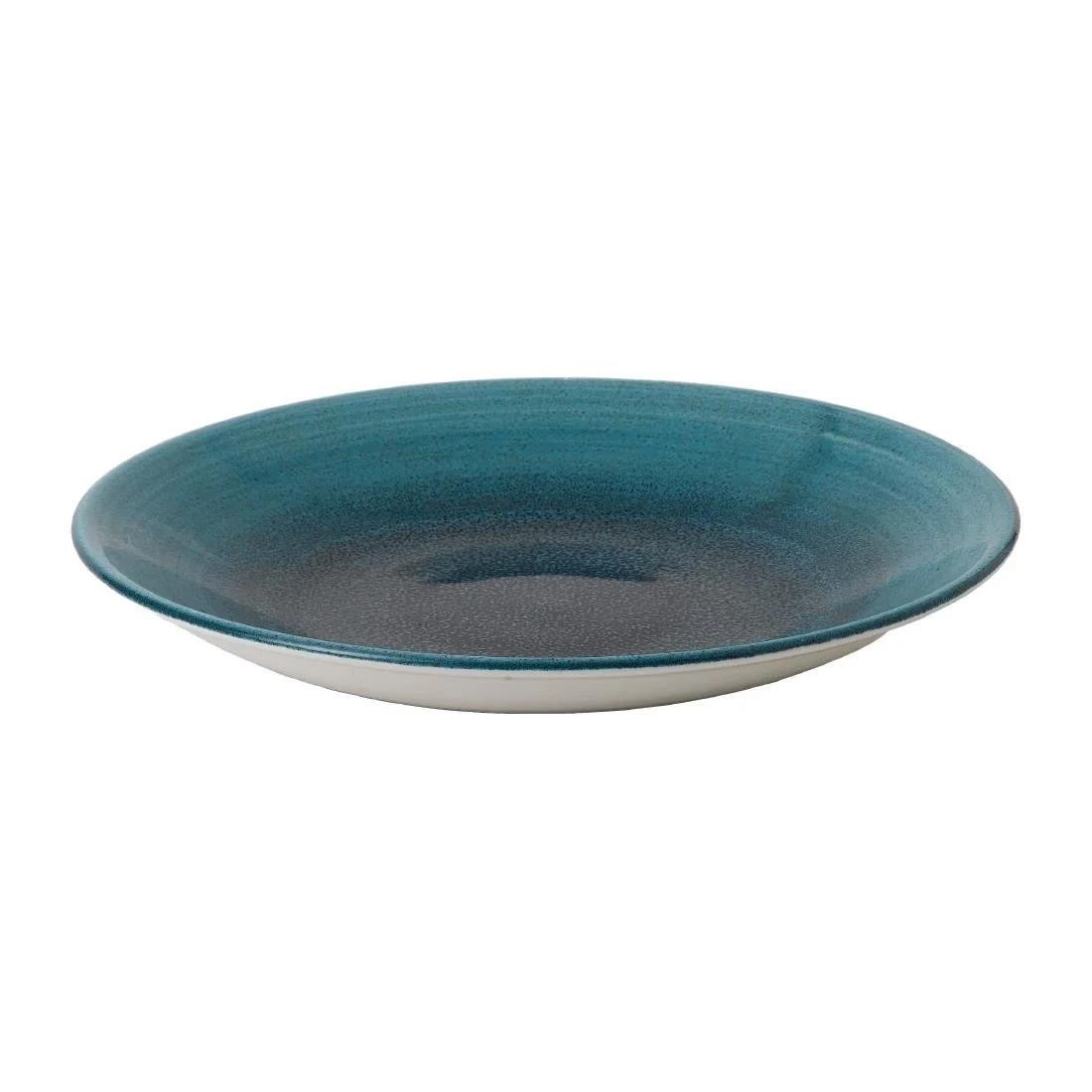 Churchill Stonecast Aqueous Lagoon Deep Coupe Plates 255mm (12 Pack) - Image 1