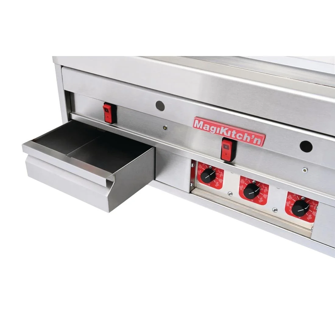 MagiKitch'n MKG Heavy Duty Chrome Gas Griddle - Image 2