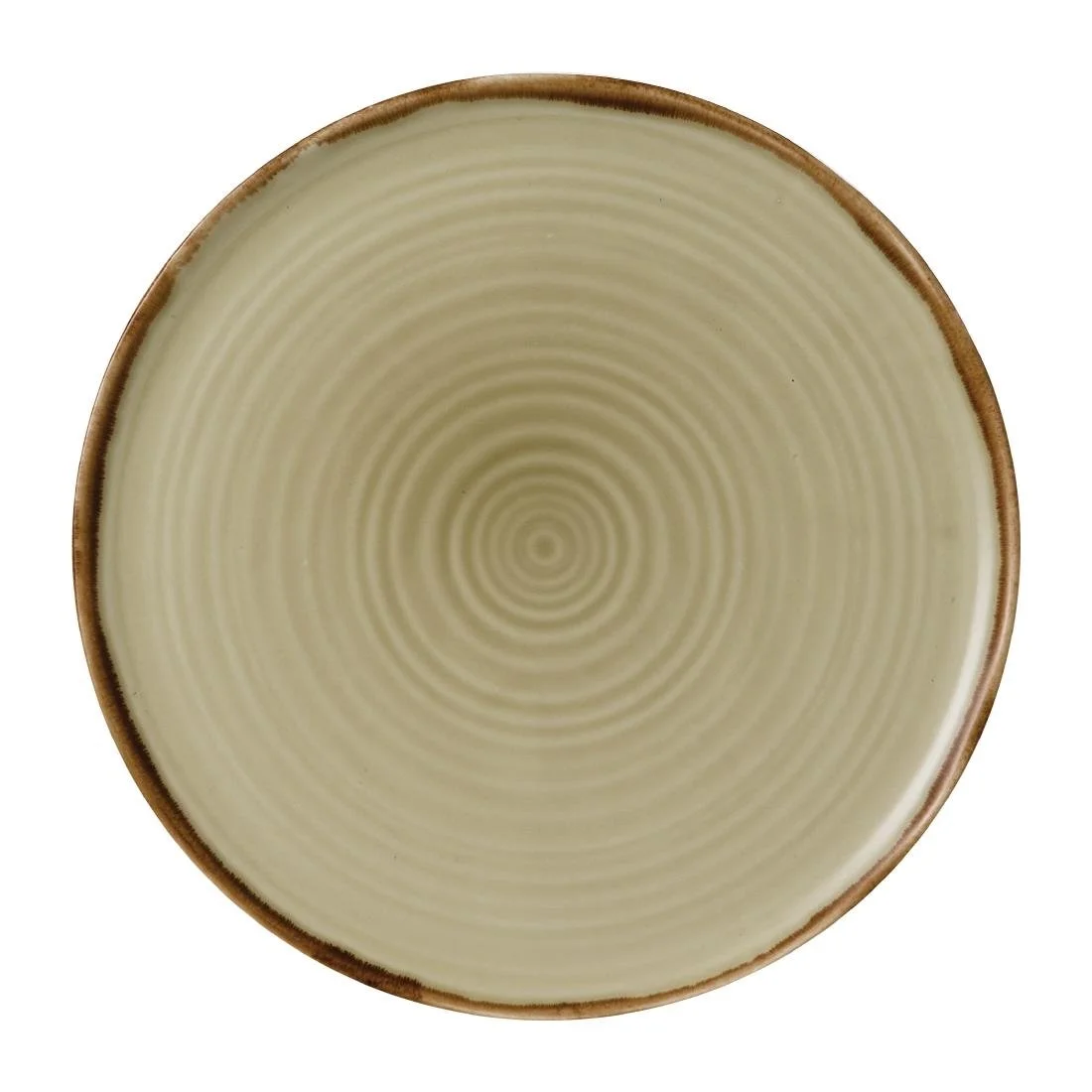 Dudson Harvest Organic Coupe Flat Plates Linen 318mm (6 Pack) - Image 1