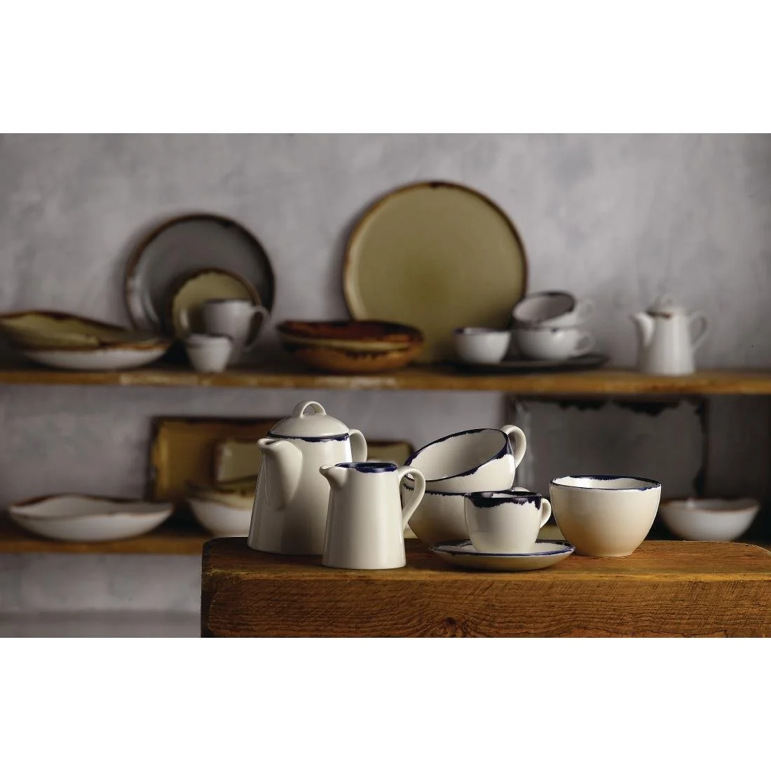 Dudson Harvest Sugar Bowls Ink 98mm (12 Pack) - Image 2