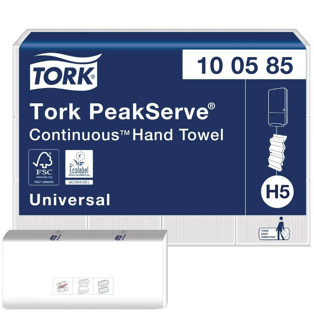 Tork PeakServe Continuous Paper Hand Towels White H5 (12 Pack) - Image 1