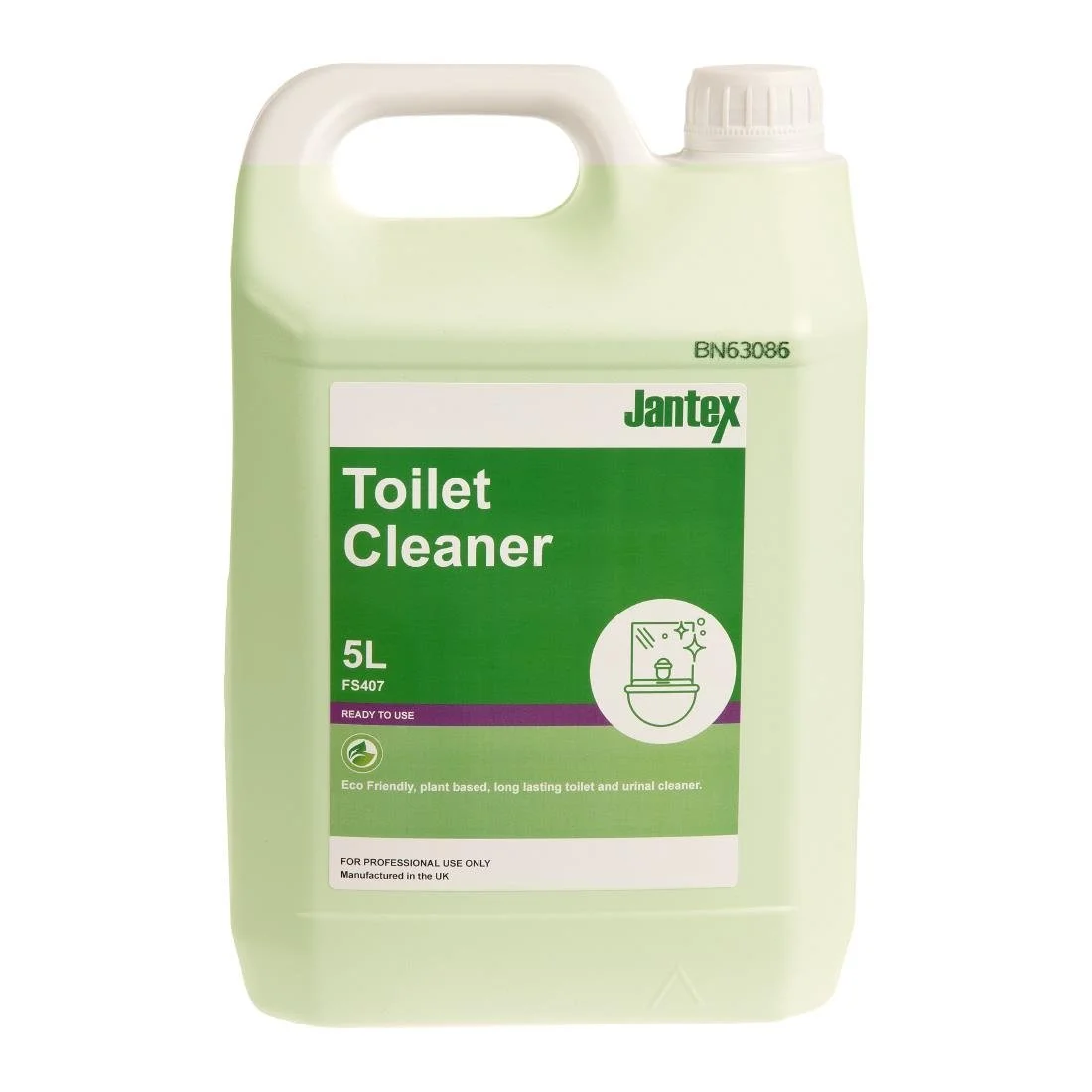 Jantex Green Toilet Cleaner Ready To Use 5Ltr - Image 1