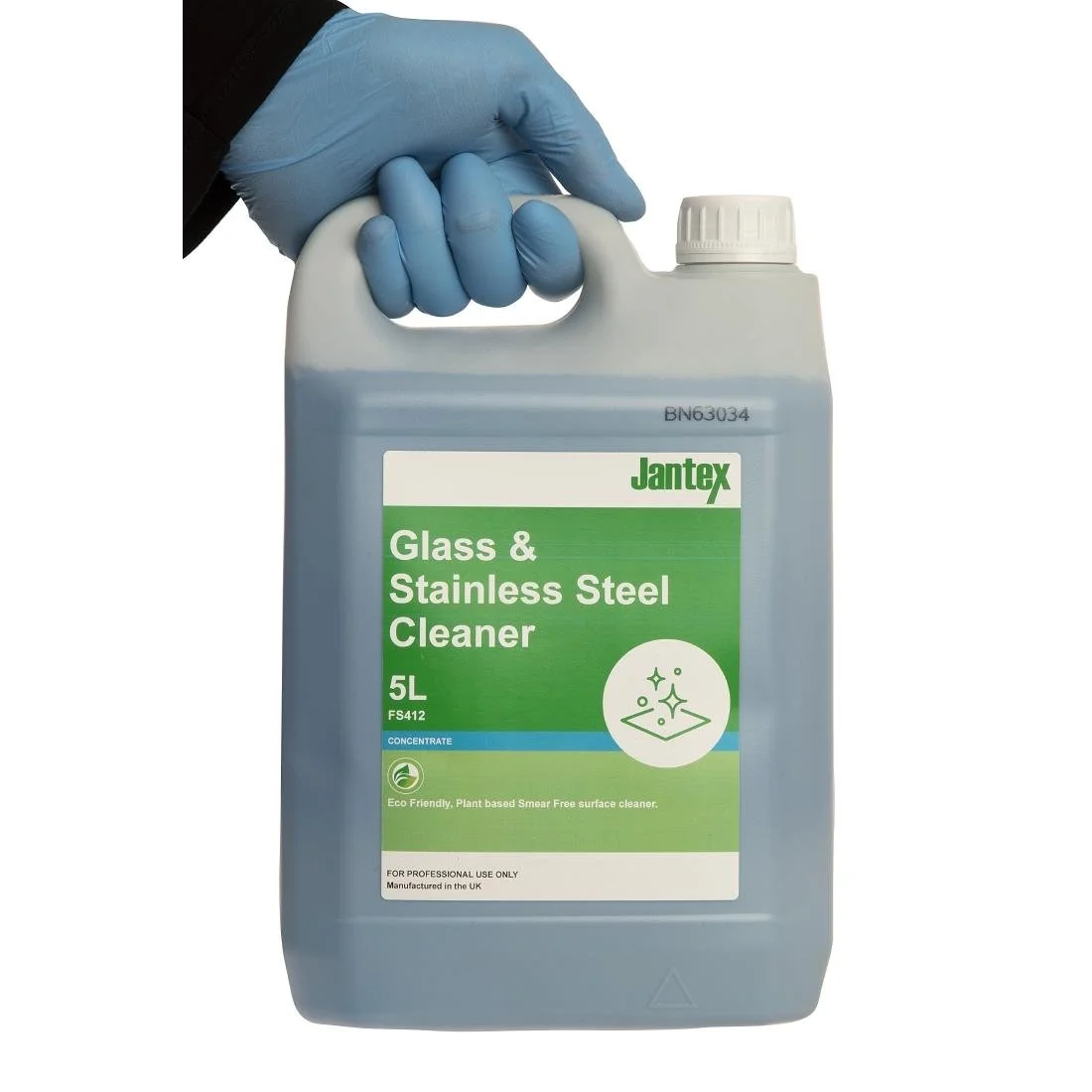 Jantex Green Glass and Stainless Steel Cleaner Concentrate 5Ltr - Image 4
