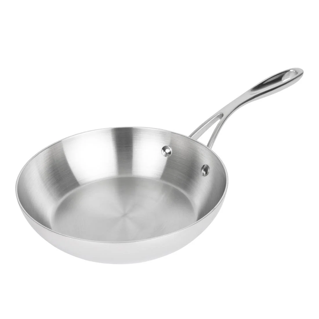 Vogue Stainless Steel and Aluminium Tri-Wall Frying Pan 20cm - Image 1