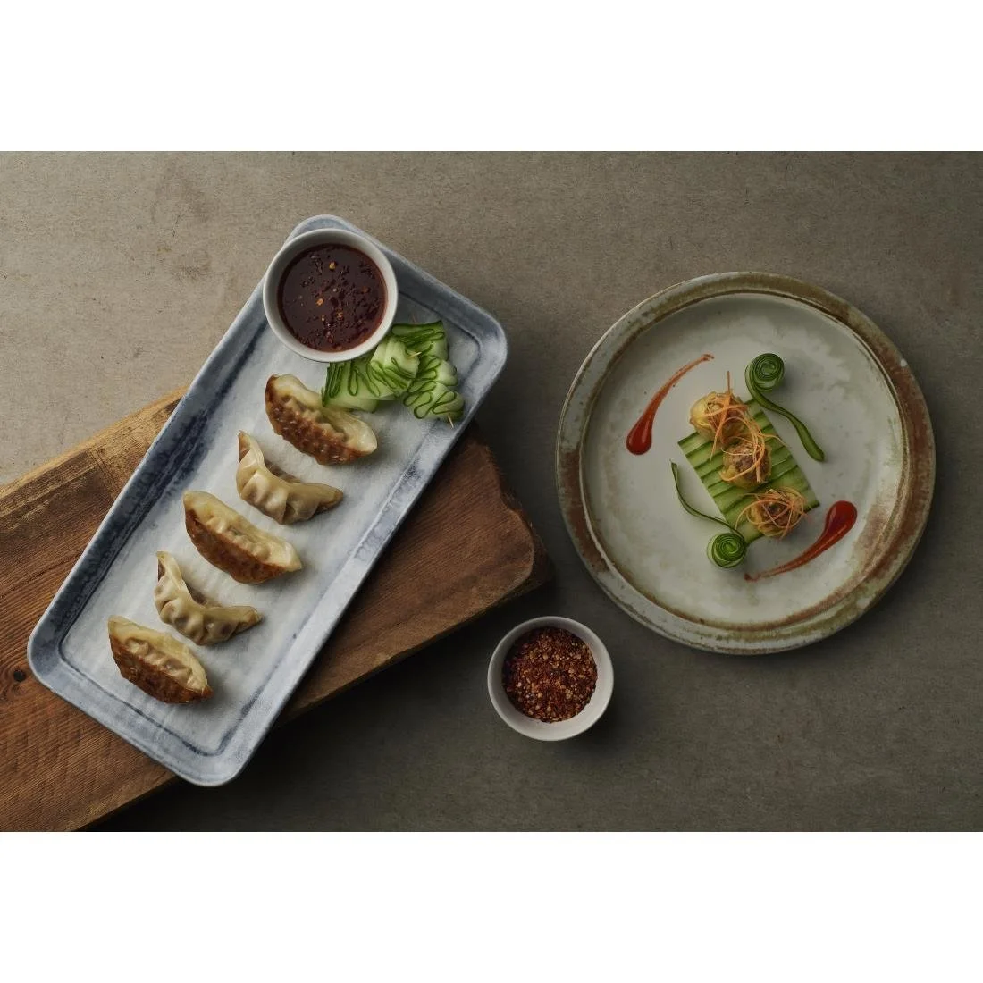 Dudson Makers Finca Organic Rectangular Plates Limestone 270x160mm (12 Pack) - Image 5