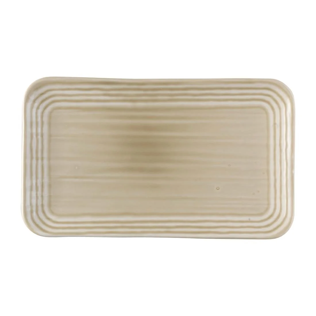 Dudson Harvest Norse Linen Organic Rect Plate 270x160mm (12 Pack) - Image 1