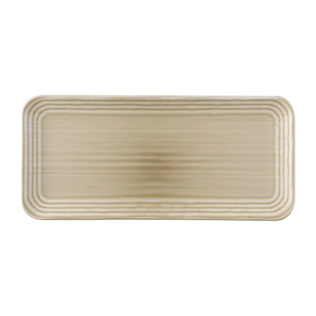 Dudson Harvest Norse Linen Organic Coupe Rect Platter 338x155mm (6 Pack) - Image 1