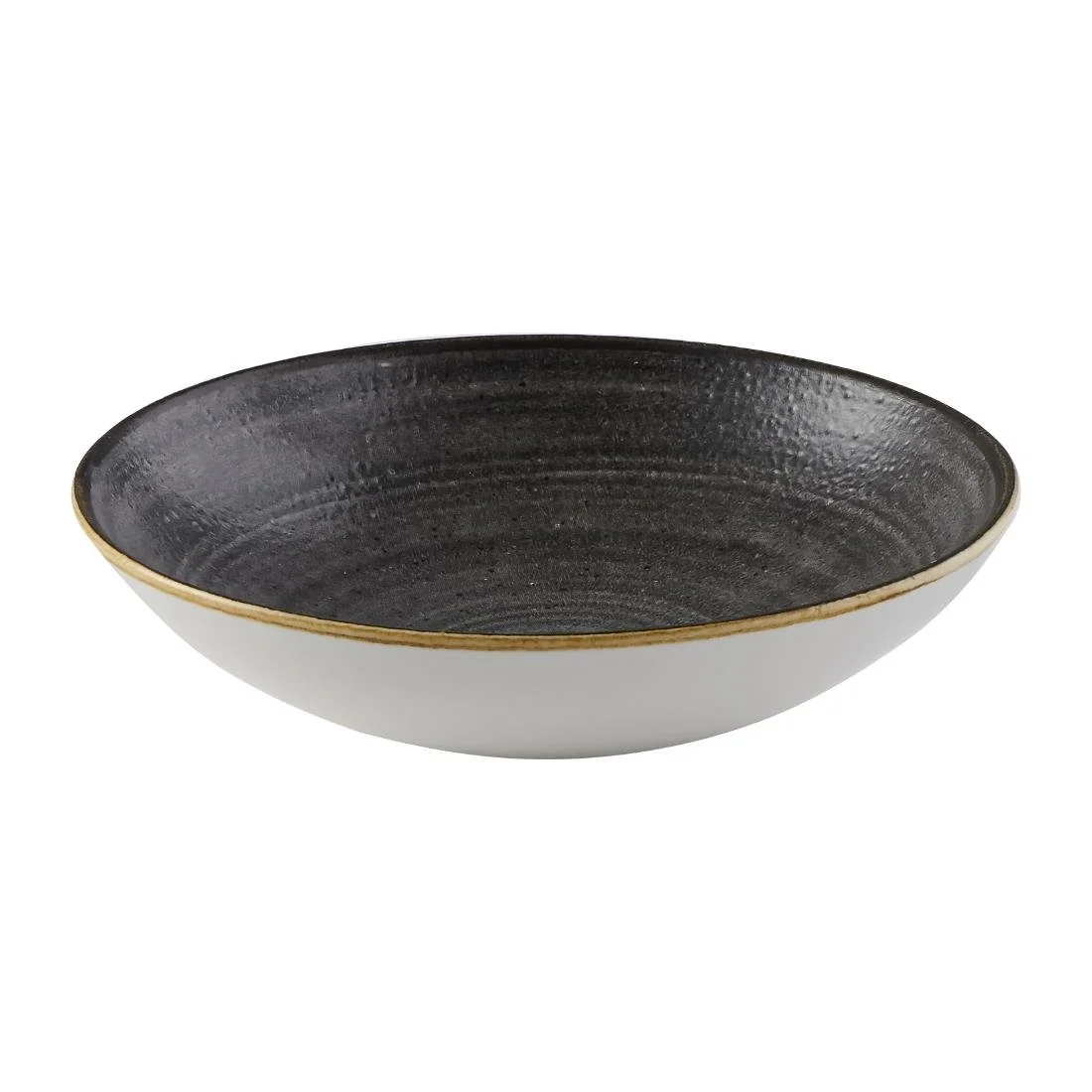 Churchill Stonecast Raw Coupe Bowls Black 184mm (12 Pack) - Image 2