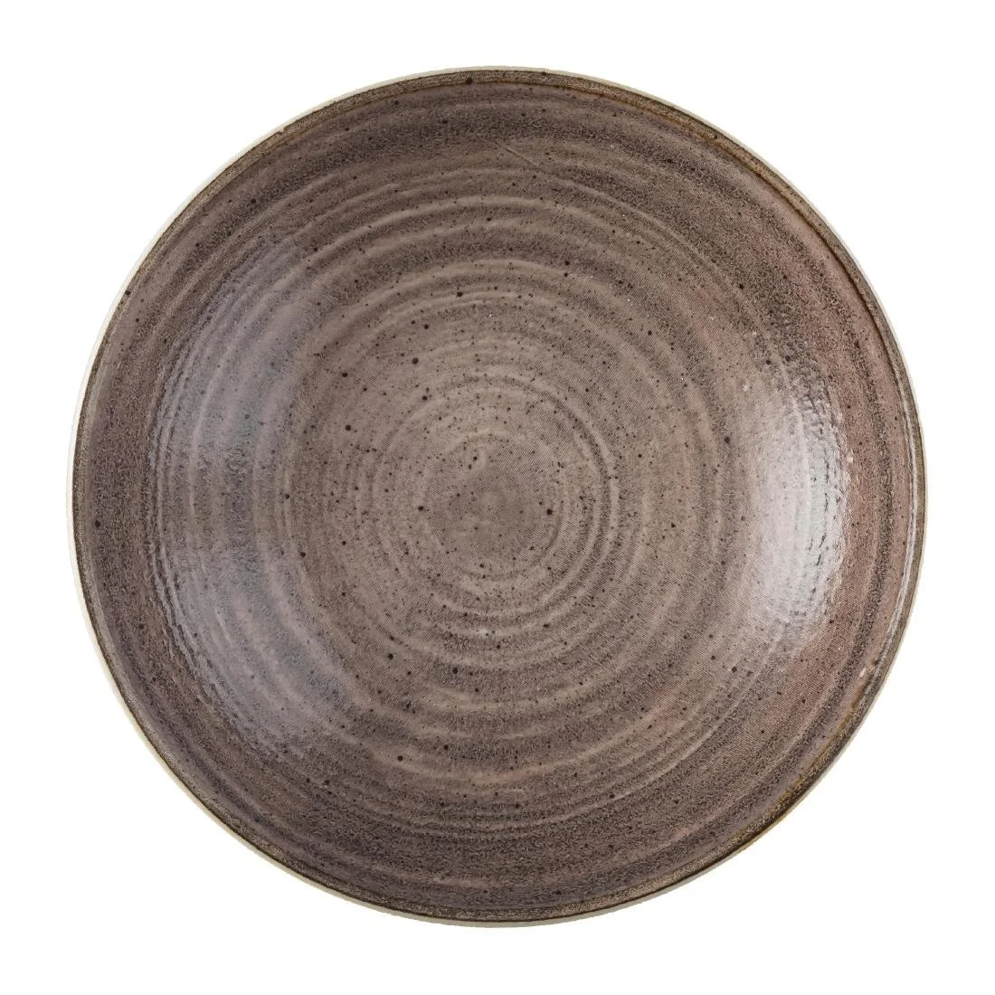 Churchill Stonecast Raw Coupe Bowls Brown 184mm (12 Pack) - Image 1