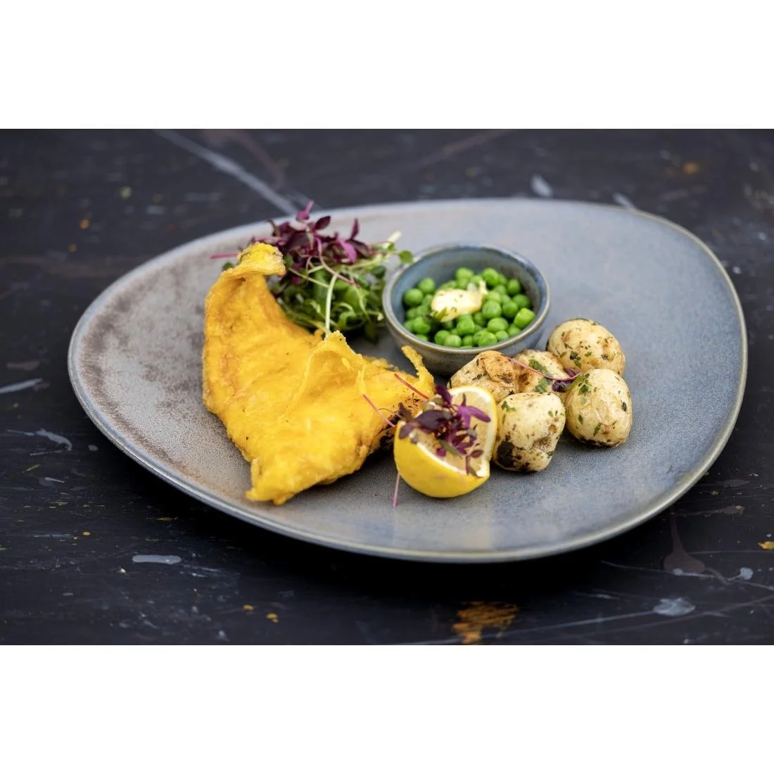 Olympia Ember Triangle Plates Blue 250mm (6 Pack) - Image 14