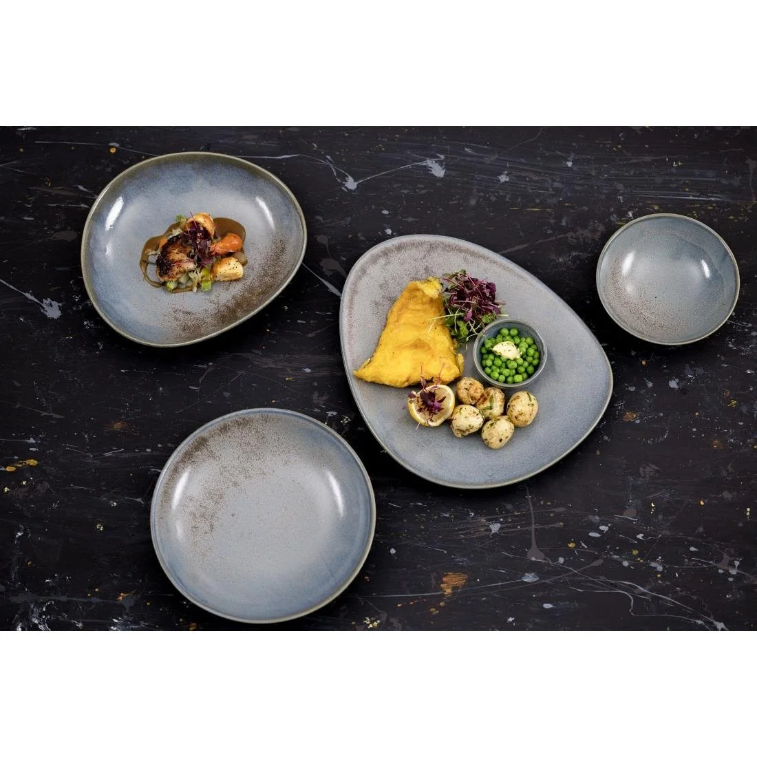 Olympia Ember Coupe Bowls Blue 152mm (6 Pack) - Image 14