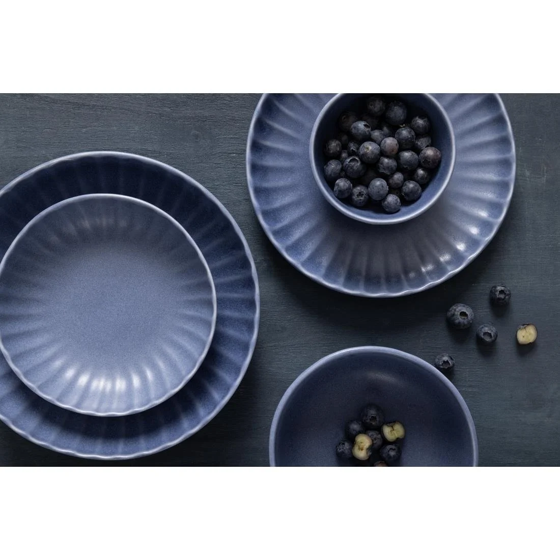Olympia Corallite Deep Bowls Blue 150mm (6 Pack) - Image 3