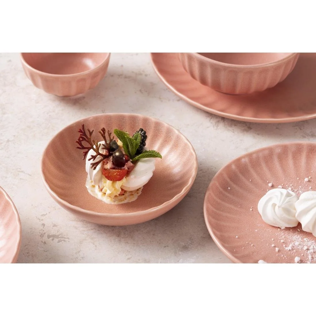 Olympia Corallite Coupe Bowls Peach 160mm (6 Pack) - Image 4