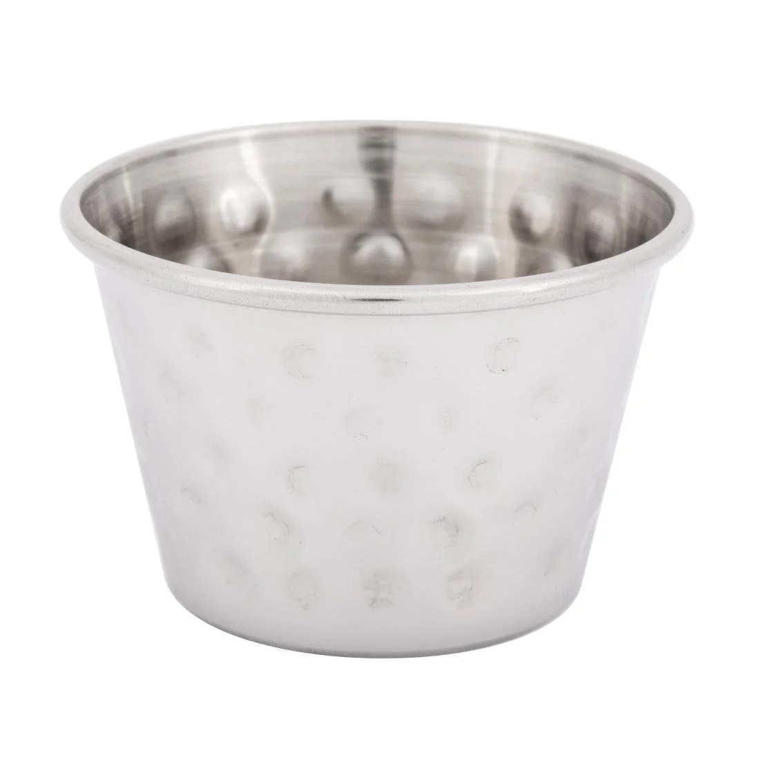 Olympia Hammered Stainless Steel Sauce Cups 70ml (12 Pack) - Image 2