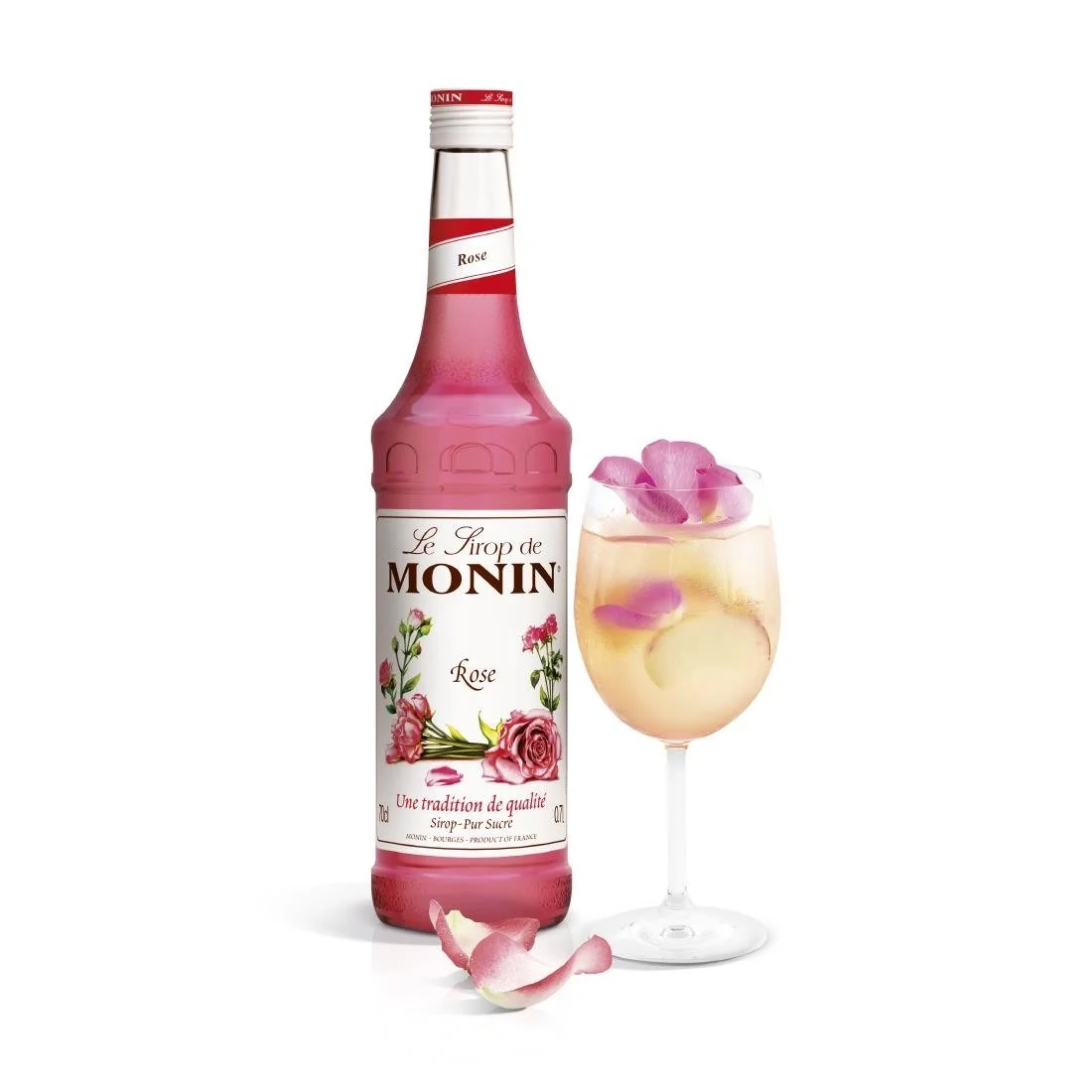 Monin Premium Rose Syrup 700ml - Image 2
