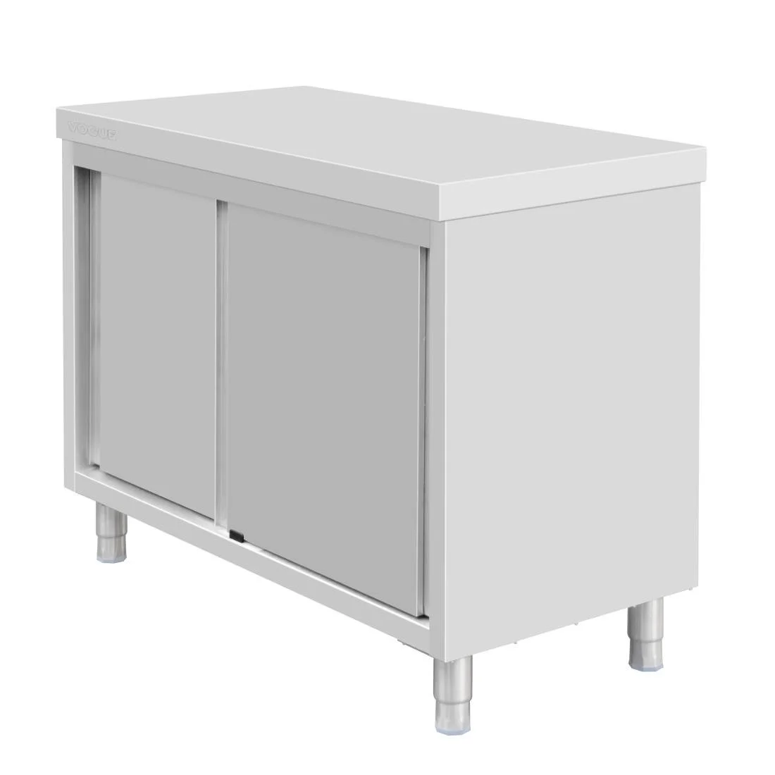Vogue Standing Floor Cupboard Stainless Steel 900x1200x600mm - Image 1