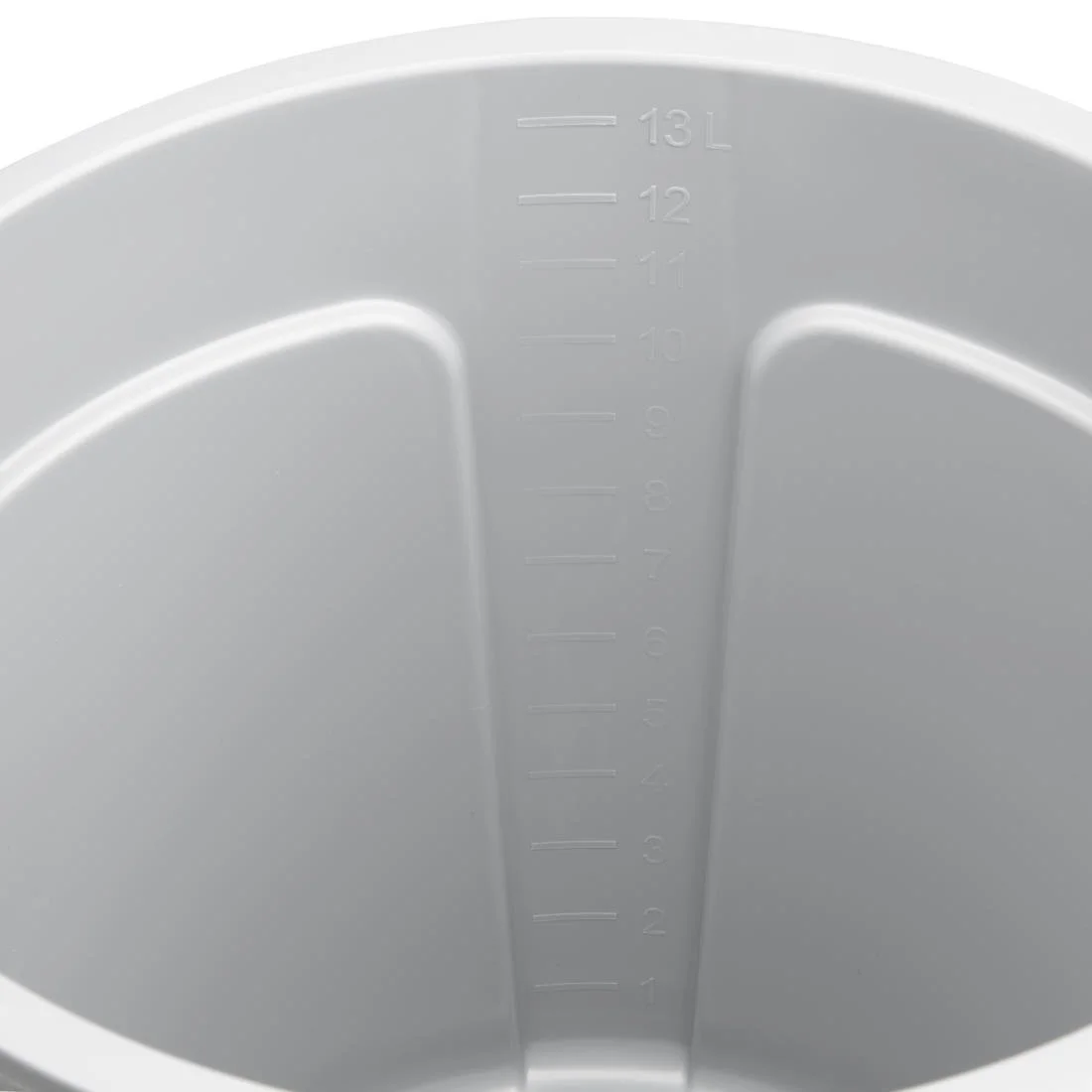 Jantex Grey Graduated Bucket with Pouring Lip 14ltr - Image 4