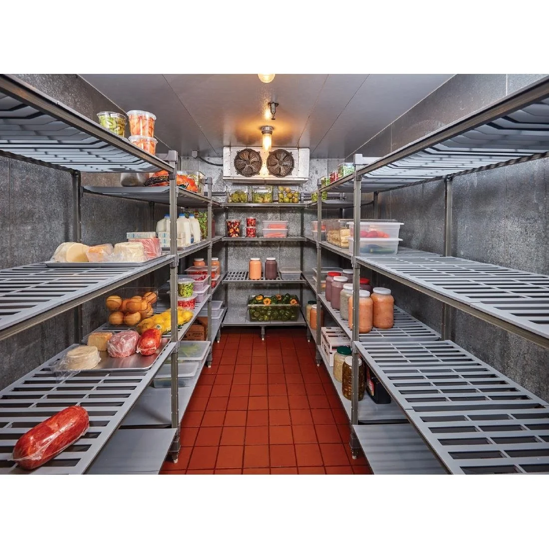 Cambro Camshelving Basics Plus Add-On Unit 4 Tier With Vented Shelves 1630H x 610D mm - Image 4