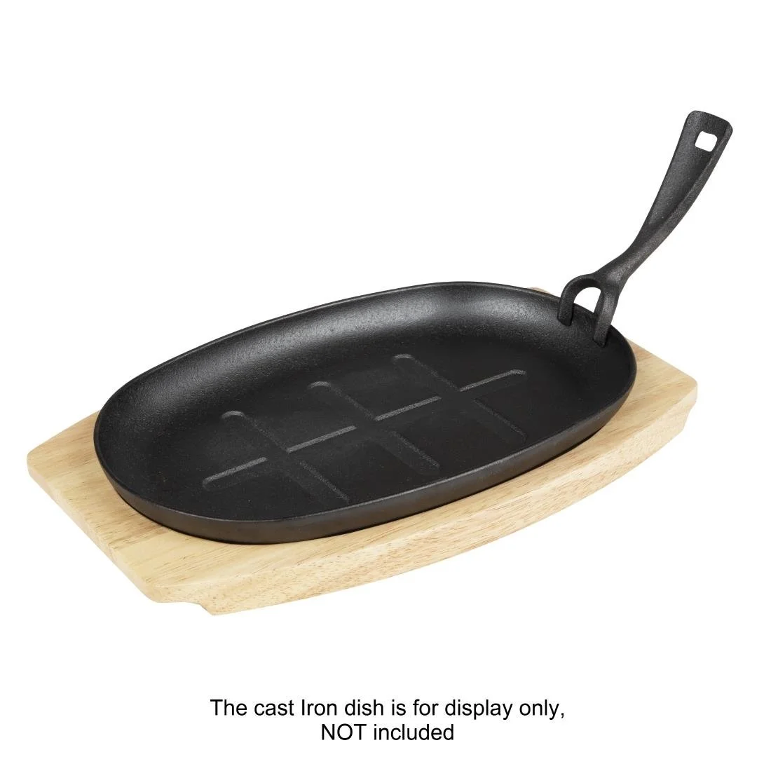 Olympia Cast Iron Oval Sizzler 335x205mm - Image 6