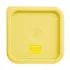Hygiplas Polycarbonate Square Food Storage Container Lid Yellow