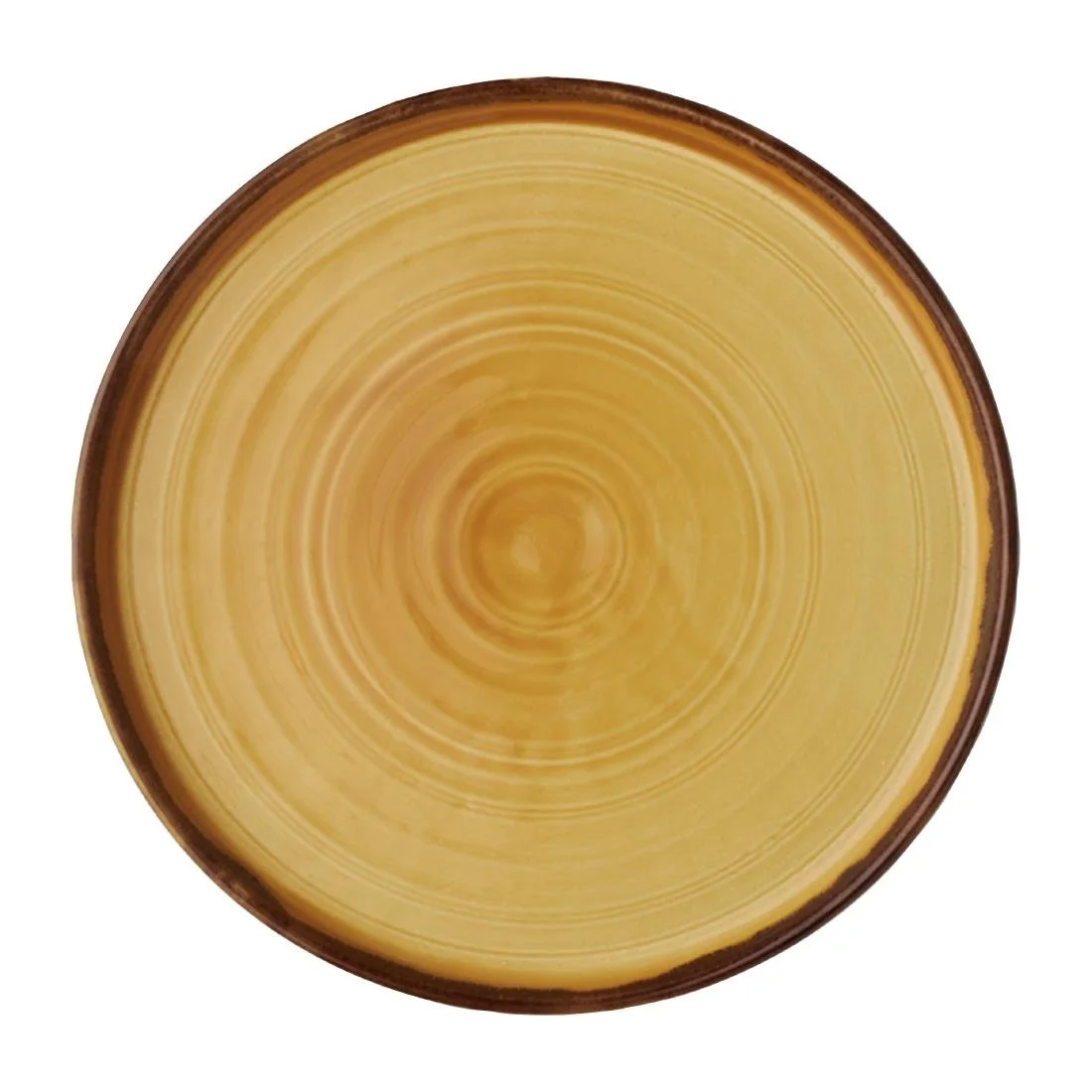 Dudson Harvest Walled Plates Mustard 210mm (6 Pack) - Image 1