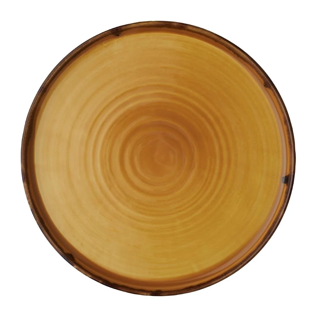 Dudson Harvest Walled Plates Mustard 260mm (6 Pack) - Image 1