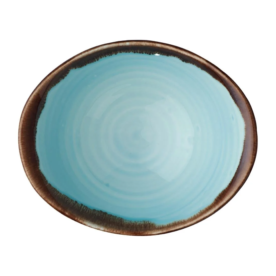 Dudson Harvest Deep Bowls Turquoise 174mm (6 Pack) - Image 1