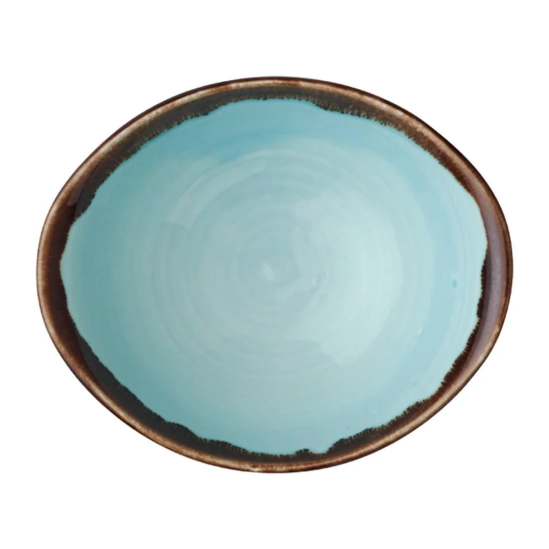 Dudson Harvest Deep Bowls Turquoise 200mm (6 Pack) - Image 1