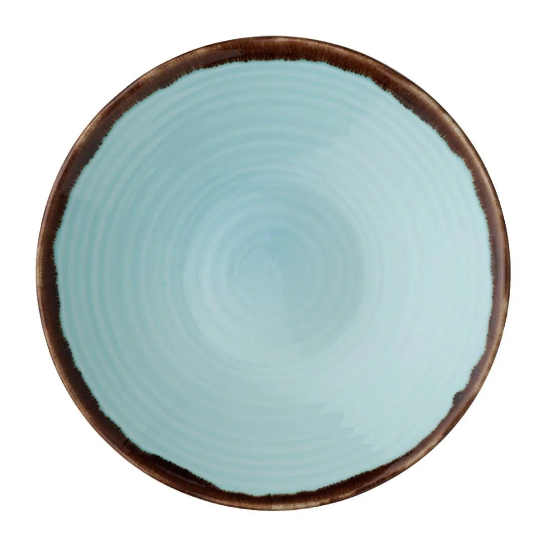 Dudson Harvest Organic Coupe Bowls Turquoise 279mm (12 Pack) - Image 1